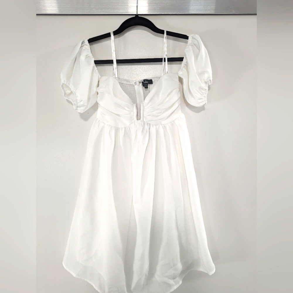 Lulus My Dream Date White Dress NWT
